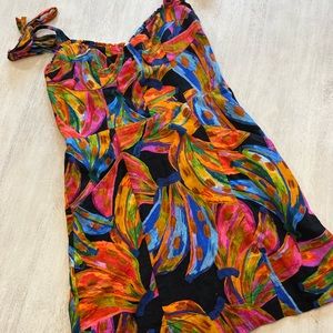 Farm Rio Rainbow Bananas Mini Dress